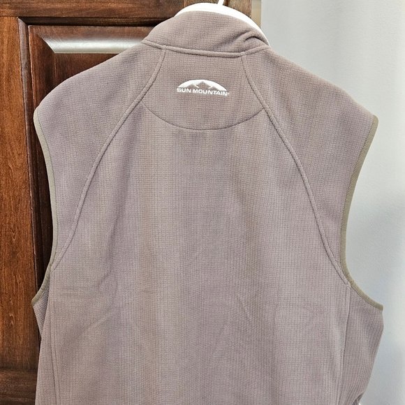 Sun Mountain Men's Weatherflex Ribbed Vest, Khaki/Tan/White, Sz XXL - Picture 9 of 16